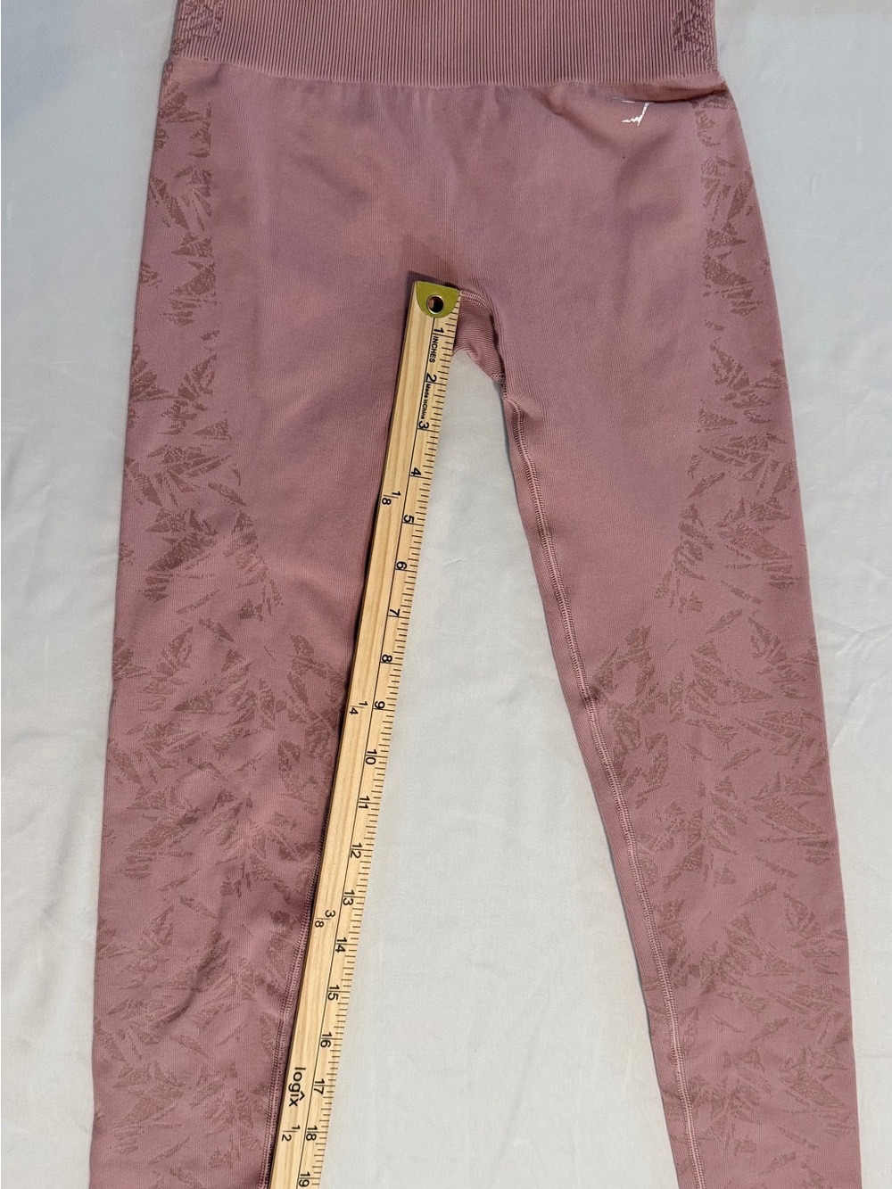 Gymshark Adapt Seamless High Rise Ankle Leggings Pink Women's Size S Mauve/Pink